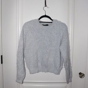 Forever 21 Gray Blue Fuzzy Sweater